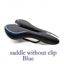 ZRDY MTB Mountain Bike Sattel Gel Leder Fahrradsitz Fahrrad-Kissen-Auflage Shell Sattel Fahrrad Comfortable (Color : Blue)