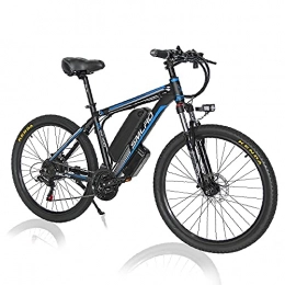 YANGAC Fahrräder 1000W Elektrofahrrad 26Zoll E-Bike Mountainbike, Abnehmbare 48V / 13Ah Batterie / 21-Gang-Getriebe / Höchstgeschwindigkeit 45km / h / Kilometerstand Aufladen Bis zu 80-110km, Blue