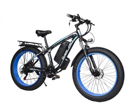 HFRYPShop Fahrräder 26 Zoll Elektrofahrrad All-Terrain Reifen, 48V 13AH Lithium-Ionen-Akku E-Fahrrad für Erwachsene, Shimano 21 Gänge Mountain E-MTB Fahrrad, Deine verlässlichen Begleiter im Alltag (Blau)