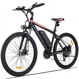 Winice Fahrräder 26-Zoll-Elektrofahrrad / Elektro-Mountainbike, E-Bike für Erwachsene mit 250-W-Motor und 36-V-8-Ah-Lithium-Ionen-Akku, E-Bike für Herren und Damen, Shimano 21-Gang-Getriebe