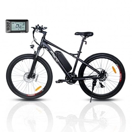 SXZHSM Elektrische Mountainbike 27, 5 Zoll E-Bike / Mountainbike Damen & Herren, Elektrofahrrad / Pedelec / E-Citybike mit 36V - 8Ah Akku & LCD Display & 21 Gang Schaltung & 250W Hinterradmotor für 25km / h (Balck)
