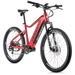Leaderfox Elektrische Mountainbike 27, 5 Zoll Leader Fox Swan Gent E Bike MTB 540Wh 9 Gang S-Ride Rh50cm Rot