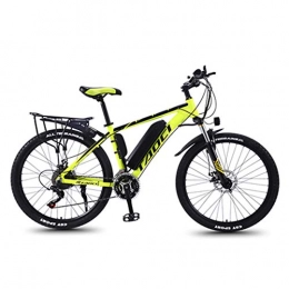XXL-G Fahrräder 350W elektrisches Fahrrad Adult Electric Mountain Bike, 26" Elektro-Fahrrad mit Wechsel 8AH Lithium-Ionen-Akku, Profi 27Speed Gears, Black yellow