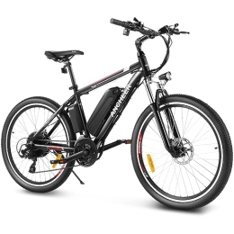Ancheer Fahrräder ANCHEER 26 / 27.5 Zoll E-Bike / Mountainbike Herren, Elektrofahrrad / Pedelec mit 36V-10.4 / 12.5 Ah Akku | LCD-Display & 21 Gang und 250W Hinterradmotor für 25 km / h