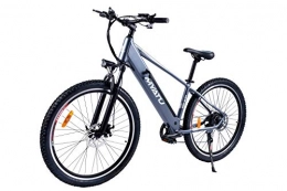 Ancheer Elektrische Mountainbike ANCHEER 27.5" E-Bike mit 250W Motor, 36V 8Ah Akku Elektrofahrrad Pedelec, 7-Gang-Getriebe (Grau)