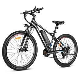 Ancheer Elektrische Mountainbike ANCHEER 27.5 Zoll E-Bike / Mountainbike Herren, Elektrofahrrad / Pedelec mit 36V / 48V-10.4Ah Akku | 360Wh / 480Wh & LCD-Display & 21 Gang und 250W Hinterradmotor für 25 km / h (braun)