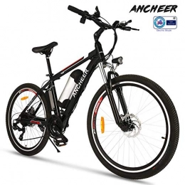 Ancheer Elektrische Mountainbike ANCHEER e Bike Elektrofahrrad Mountainbike, 26 Zoll Reifen Elektrisches Fahrrad Ebike mit 250W bürstenlosem Motor und 36V 8Ah Lithium-Batterie Shimano 21 Gang