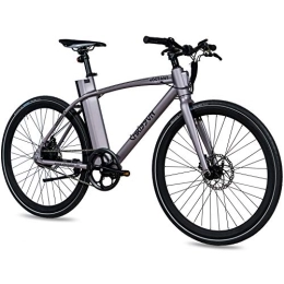 CHRISSON Fahrräder CHRISSON 28 Zoll E-Bike City Bike eOCTANT grau matt - Elektrofahrrad Urban Bike mit Aikema Hinterrad -Nabenmotor 250W, 36V, 40 Nm, Pedelec für Damen und Herren, praktisches E-City Bike