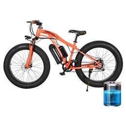 D&XQX Fahrräder D&XQX 48V 250W Elektro-Mountainbike, 26 * 4Inch Fat Tire Bikes 7 Geschwindigkeiten Ebikes für Erwachsene, Federgabel Dämpfungs-System vorne und hinten Doppelscheibenbremsen LED-Scheinwerfer