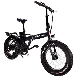 DasBike Elektrische Mountainbike DAS.BIKE Elektro Fat Bike 20" Ebike Pedelec 7-Gang Shimanoschaltung mit Breiten Reifen (Metallic Schwarz)