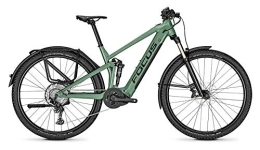 Derby Cycle Fahrräder Derby Cycle Focus Thron² 6.8 EQP Bosch Trail & Touren Fullsuspension Elektro Mountain Bike 2020 (M / 44cm, Mineral Green)