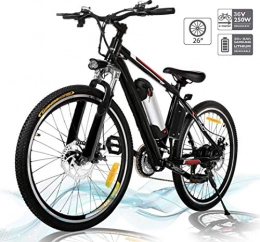 Hesyovy Elektrische Mountainbike E-Bike, 36V 250W Elektrofahrräder, 8A Lithium Batterie Mountainbike, 25 Zoll Große Kapazität Pedelec mit Lithium-Akku und Ladegerät