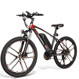 E Bike Damen Herren 26 Zoll Elektrofahrrad E-Mountainbike E-Bike mit Abnehmbarer 48V Akku und Shimano 21-Gang Elektrofahrrad(Schwarz)