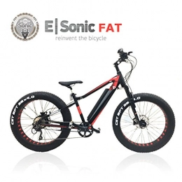 Esonic Elektrische Mountainbike E-FATBIKE Fat E-Bike Standard 26" Pedelec / SPedelec (Schwarz)