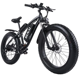GUNAI Elektrische Mountainbike Ebike Mountain Bike, 26X4.0 inchE-Mountainbike, 48V17AH E Fahrrad, Shimano 21-Gänge Elektro Fahrrad