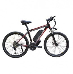 Hyuhome Elektrische Mountainbike Elektrische Fahrräder für Erwachsene, 250W Aluminiumlegierung Ebike Fahrrad Removable 48V / 13Ah Lithium-Ionen-Akku Mountainbike / Arbeitsweg Ebike (Black red 250W 13A)
