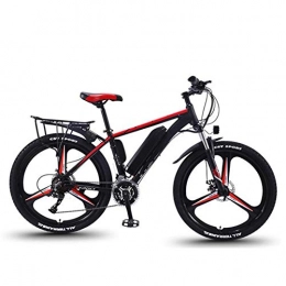 NYPB Fahrräder Elektrisches Mountainbike, 26 Zoll E-Bike Elektro Faltrad Mit 36V austauschbarem Akku 350W bürstenloser Motor 27-Gang-Getriebe Unisex (red-B 8ah)
