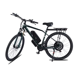 HLZHJXB Fahrräder Elektrisches Mountainbike, Aluminiumlegierungsrahmen 29"E-MTB-Fahrrad Mit Abnehmbarer Lithium-Ionen-Batterie 48V 13A Für Männer, 21Speed-Gänge, Doppelscheibenbremsen, Grün, 29 inch