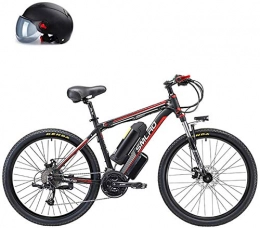 Fangfang Elektrische Mountainbike Elektrofahrrad, 26 '' Folding Electric Mountain Bike, E-Bike mit 48V Lithium-Ionen-Akku, Premium Full-Suspension und 27 Speed-Getriebe, 500W Motor, Fahrrad (Color : Black, Size : 10AH)