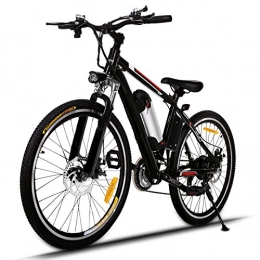 Eloklem Fahrräder Elektrofahrrad Citybike E-Bike, 36V 250W Motor, 8Ah Akku, 7 Gang Nabenschaltung (Schwarz)