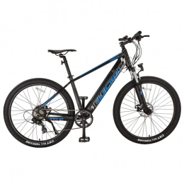 Delgeo Elektrische Mountainbike Elektrofahrrad Ebike Mountainbike, 27.5" Elektrisches Fahrrad mit 250W 36V 10Ah Lithium-Batterie und Shimano 7- Gang - Blau