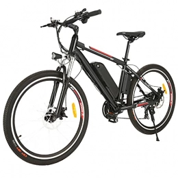 potkcroa Fahrräder Elektrofahrrad für Herren und Damen 26" Ebike Mountainbike mit Abnehmbare 36V 12.5Ah Batterie und Shimano 21-Gang / Höchstgeschwindigkeit 28km / h
