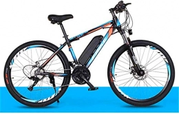 HCMNME Fahrräder Elektrofahrrad Mountainbike 26-Zoll-Hybrid-Fahrrad / (36V8AH) 27 Geschwindigkeit 5 Geschwindigkeits-Leistungssystem Mechanische Scheibenbremsen Verriegeln Sie Vordere Gabel-Stoßdämpfung, bis zu 35 km