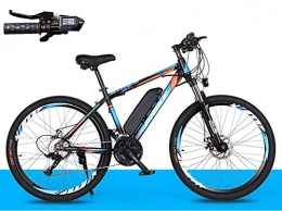 Elektrofahrräder Fahrrad Elektrofahrrad 26zoll E- Bike Mountainbike mit 36V 8Ah Lithium-Batterie und 27-Gang Langstreckenfahrt 35 Km/h,250w Citybike Mit Multifunktionales Smart Meter-Blau_orange