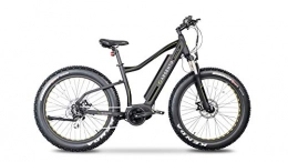 Argento Elektrische Mountainbike Elephant Pro Fat Mountainbike, silberfarben, Unisex-Räder für Erwachsene, Schwarz, Einheitsgröße