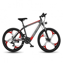 FZYE Elektrische Mountainbike FZYE 26 Zoll Elektrofahrräder Bicycle, LCD-Anzeige 48V 10A Lithium Batterie 27 Geschwindigkeit Scheibenbremse EbikeFahrrad, Rot