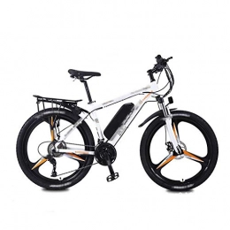 FZYE Elektrische Mountainbike FZYE 26 Zoll Elektrofahrräder Radsport Fahrräder, Stütztes Fahrrad Variabler Geschwindigkeit Doppelscheibenbremse 36V13AhLithium Batterie LED-Anzeige Erwachsene, Weiß