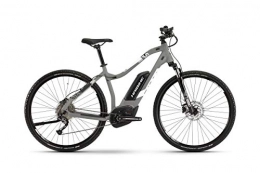 HAIBIKE Elektrische Mountainbike HAIBIKE Sduro Cross 3.0 Damen Trekking Pedelec E-Bike Fahrrad grau / weiß 2019: Größe: XS