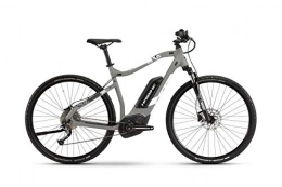 HAIBIKE Elektrische Mountainbike HAIBIKE Sduro Cross 3.0 Trekking Pedelec E-Bike Fahrrad grau / weiß 2019: Größe: M