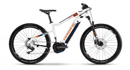 HAIBIKE Elektrische Mountainbike HAIBIKE SDURO HardSeven 5.0 Yamaha Elektro Bike 2020 (M / 44cm, Weiß / Orange / Blau)