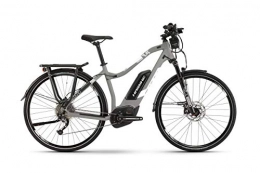 HAIBIKE Elektrische Mountainbike HAIBIKE Sduro Trekking 3.5 Damen Pedelec E-Bike Fahrrad grau / weiß 2019: Größe: L