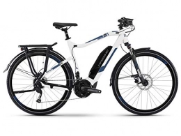 HAIBIKE Elektrische Mountainbike HAIBIKE Sduro Trekking 4.0 Pedelec E-Bike Fahrrad weiß / blau 2019: Größe: S