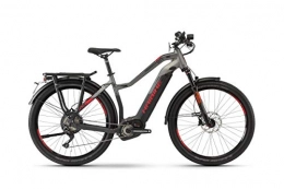 HAIBIKE Elektrische Mountainbike Haibike Sduro Trekking S 9.0 Damen Pedelec E-Bike Fahrrad grau / schwarz / rot 2019: Gre: M