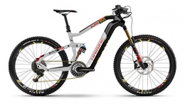 HAIBIKE Elektrische Mountainbike HAIBIKE XDURO AllMtn 10.0 Flyon Elektro Bike 2021 (M / 44cm, Carbon / Silber / Rot Matt)