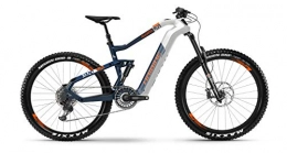 HAIBIKE Elektrische Mountainbike HAIBIKE XDURO AllMtn 5.0 Flyon Elektro Bike (XL / 50cm, Weiß / Blau / Orange)