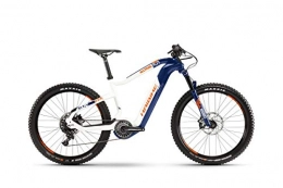 HAIBIKE Elektrische Mountainbike Haibike Xduro AllTrail 5.0 Flyon 27.5'' Carbon Pedelec E-Bike MTB weiß / blau / orange 2019: Größe: M