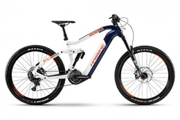 HAIBIKE Elektrische Mountainbike Haibike Xduro Nduro 5.0 Flyon 27.5'' Pedelec E-Bike MTB grau / weiß / blau 2019: Größe: L