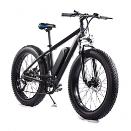 HMEI Elektrische Mountainbike HMEI Elektrofahrräder für Erwachsene, elektrisches Mountainbike für Erwachsene, 66 cm, 15 MPH Ebike mit abnehmbarem 48 V Akku, 350 W E-Bike, Herren-Mountainbike, Schnee, E-Bike (Farbe: schwarz)