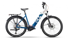 Husqvarna Fahrräder Husqvarna Cross Tourer CT5 27.5'' Wave Unisex Pedelec E-Bike Trekking / MTB Fahrrad weiß / blau 2021: Größe: 45 cm