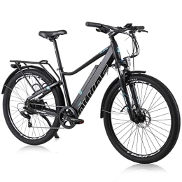 Hyuhome Fahrräder Hyuhome 27, 5 Zoll Elektro-Fahrräder für Erwachsene, Herren und Damen, 36 V 12, 5 Ah Ebikes für jedes Gelände, E-MTB mit Shimano 7-Gang-Getriebe-System und BAFANG Motor (B-Upgraded)