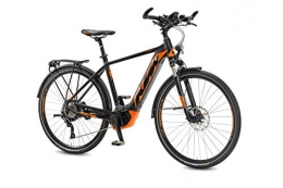 KTM Elektrische Mountainbike KTM Scarp 294, 12 Gang Kettenschaltung, Herrenfahrrad, Full-Suspension, Modell 2020, 29', Black matt (orange), 53 cm
