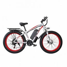 KXY Elektrisches Fahrrad, 26-Zoll-Off-Road-Fahrrad, 21 Getriebe, Faltbare Stadt Pendler Electric Assist Bike Red