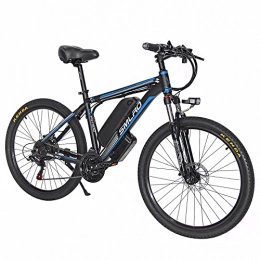 KXY Elektrische Mountainbike KXY Elektrisches Fahrrad, 26-Zoll-Off-Road-Reifen, Abnehmbare Lithium-Batterie, 21-Gang-Getriebe, Elektrisches Fahrrad Für Erwachsene Und Teenager Blue