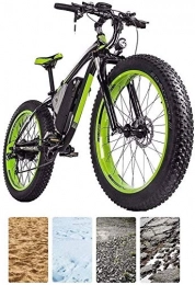 LAMTON Elektrische Mountainbike LAMTON 26-Zoll-Electric Mountain Bike 4.0 Fat Reifen eBike 1000W 48V 16Ah Lithium-Batterie Full Suspension Hydraulische Scheibenbremse 21-Gang-elektrisches Fahrrad for Erwachsene (