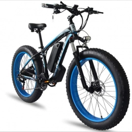 LIROUTH Elektrische Mountainbike LIROUTH 1000W Elektrofahrrad Smart E-Bike 48 V x 17, 5 Ah Li-Batterie Fett Ebiek 26-Zoll (Blau)