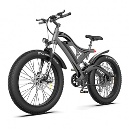 LIU Fahrräder liu Mountain Electric Bike 750W 26inch 4.0 Fettreifen Ebike 48V 15ah Lithium Batterie Strand Stadt Elektrische Fahrrad 2 Mit 7mph (Farbe : Dark Grey)